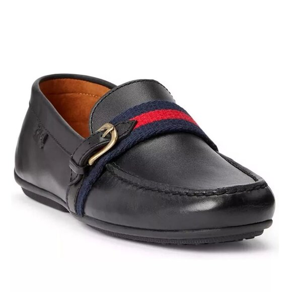Polo Ralph Lauren Men\'s Riali Leather Driving Shoes Loafer Black, Size 9 main image 12